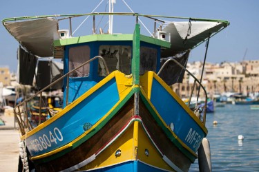 AO7I5373 Fishing Habour Marsaxlokk Malta