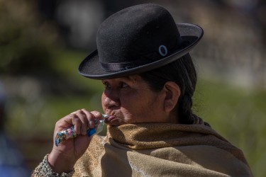 7P8A6333 Cholita Tribe Quechua Potosi Bolivia
