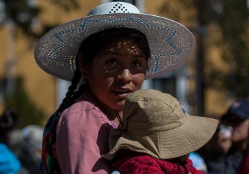 7P8A6495 Cholita Tribe Quechua Potosi Bolivia