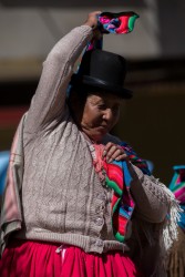 7P8A5430 Chola  Cholitas Lake Titicaca Bolivia
