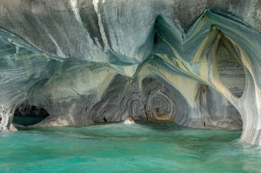 7P8A8398 Marble Cathedral Puerto Rio Tranquilo Aisen Northern Patagonia Southern Chile