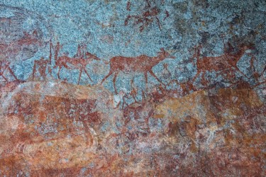0S8A9079 Rock Painting San Bushmen Matobo Hill NP West Zimbabwe