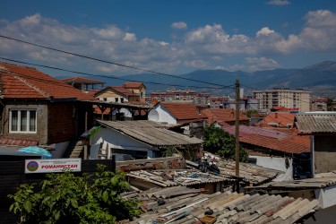 0S8A6489 over the roofs of Skopje Macedonia