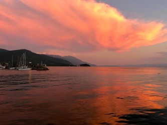 IMG 9542 Sunset Lake Ohrid Macedonia