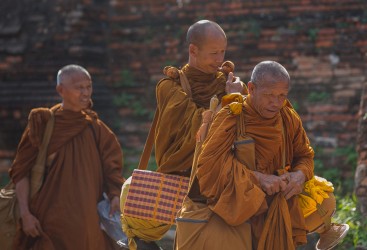 8R2A6520 Monks Ayuthaya Central Thailand