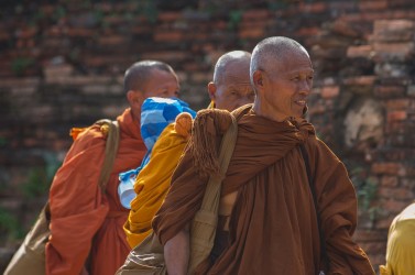 8R2A6521 Monks Ayuthaya Central Thailand