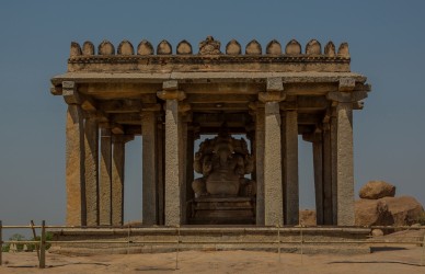 8R2A0560 Sasivekalu Ganesha Hampi Karnataka Southwest india