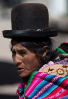 7P8A5291 Chola  Cholitas Lake Titicaca Bolivia
