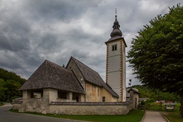 8R2A2785 Church Johannes Lake Bohinjer Triglav NP Alps Slovenia